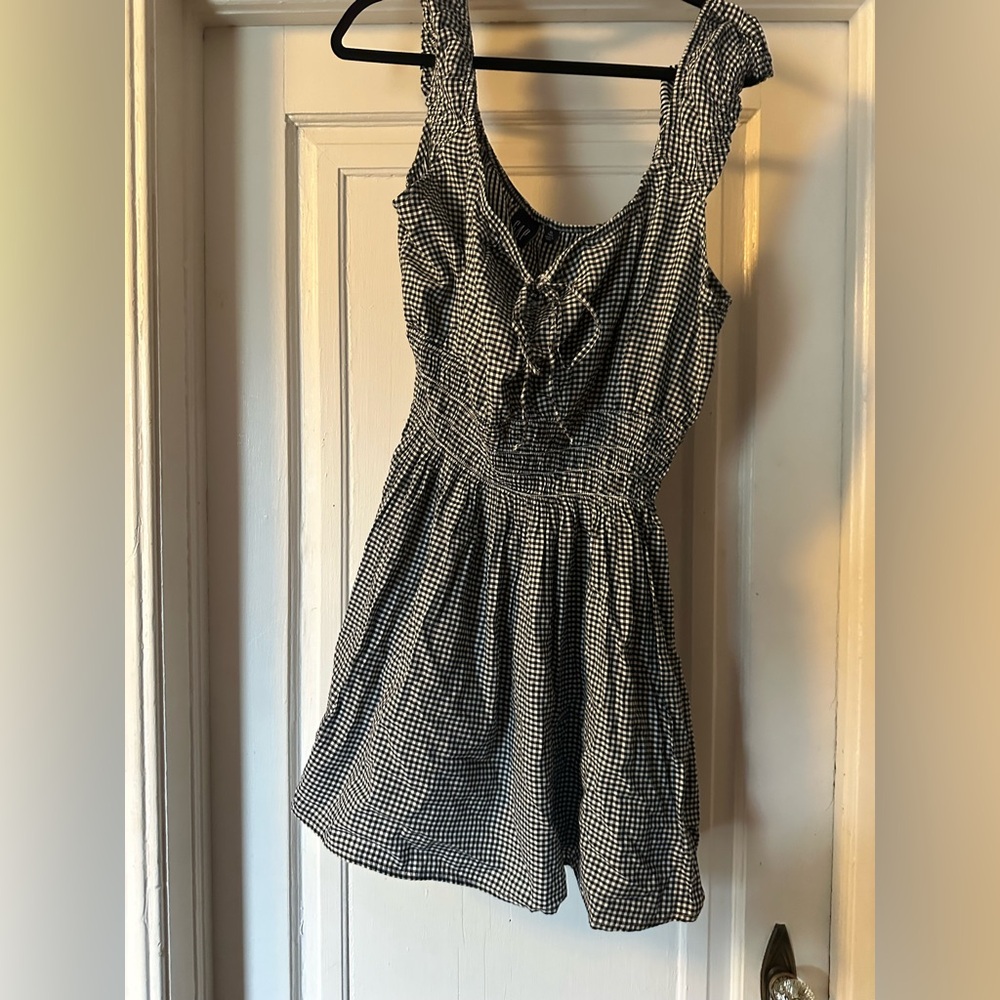 GAP Tie-Front Smocked Waist Mini Dress XL Tall